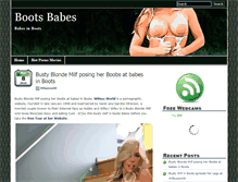 Tablet Screenshot of bootsbabes.com